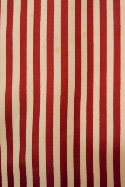 画像7: O0805K 女性用羽織  シルク（正絹） オフ　ホワイト, 縞 【中古】【USED】【リサイクル】 ★☆☆☆☆【O0805K】 (7)