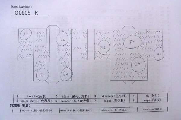 画像13: O0805K 女性用羽織  シルク（正絹） オフ　ホワイト, 縞 【中古】【USED】【リサイクル】 ★☆☆☆☆【O0805K】 (13)
