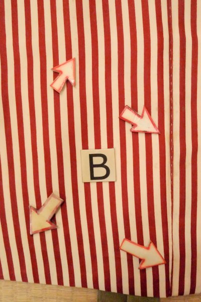 画像15: O0805K 女性用羽織  シルク（正絹） オフ　ホワイト, 縞 【中古】【USED】【リサイクル】 ★☆☆☆☆【O0805K】 (15)