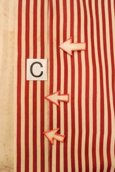 画像16: O0805K 女性用羽織  シルク（正絹） オフ　ホワイト, 縞 【中古】【USED】【リサイクル】 ★☆☆☆☆【O0805K】 (16)