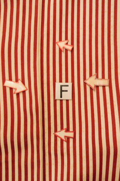 画像19: O0805K 女性用羽織  シルク（正絹） オフ　ホワイト, 縞 【中古】【USED】【リサイクル】 ★☆☆☆☆【O0805K】 (19)