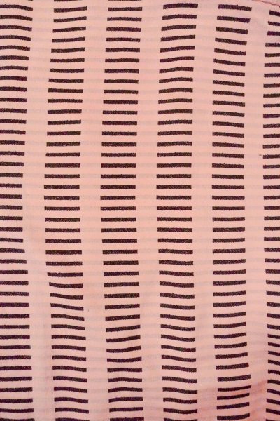 画像3: O0805L 女性用羽織  シルク（正絹） 灰色がかった桃色, 縞 【中古】【USED】【リサイクル】 ★★☆☆☆【O0805L】 (3)