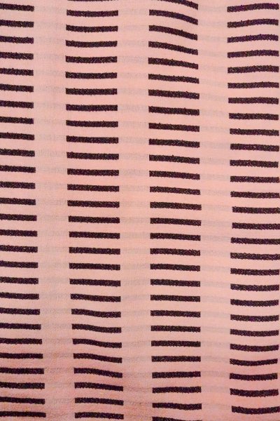 画像5: O0805L 女性用羽織  シルク（正絹） 灰色がかった桃色, 縞 【中古】【USED】【リサイクル】 ★★☆☆☆【O0805L】 (5)