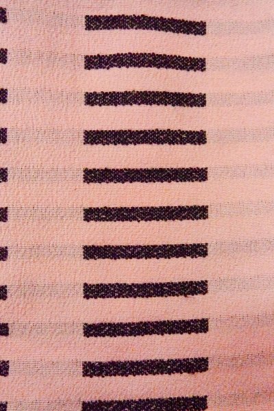 画像7: O0805L 女性用羽織  シルク（正絹） 灰色がかった桃色, 縞 【中古】【USED】【リサイクル】 ★★☆☆☆【O0805L】 (7)