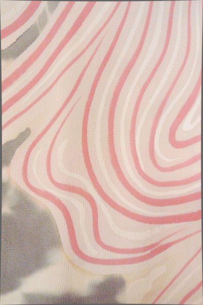 画像7: O0805N 女性用羽織  シルク（正絹） オフ　ホワイト, 流水 【中古】【USED】【リサイクル】 ★★☆☆☆【O0805N】 (7)