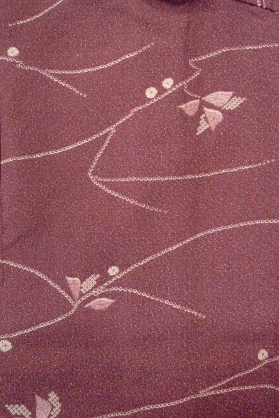 画像3: O0805O 女性用羽織  化繊 紫色, 花 【中古】【USED】【リサイクル】 ★★★☆☆【O0805O】 (3)