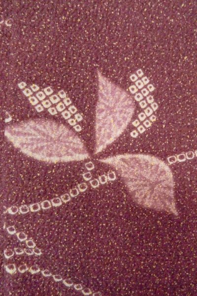 画像7: O0805O 女性用羽織  化繊 紫色, 花 【中古】【USED】【リサイクル】 ★★★☆☆【O0805O】 (7)