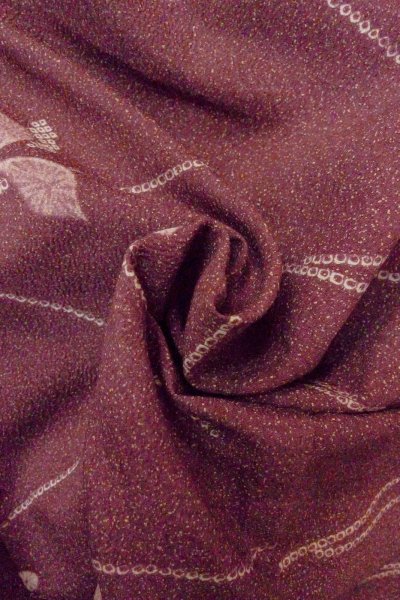 画像12: O0805O 女性用羽織  化繊 紫色, 花 【中古】【USED】【リサイクル】 ★★★☆☆【O0805O】 (12)