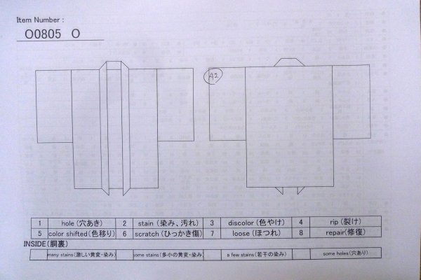 画像13: O0805O 女性用羽織  化繊 紫色, 花 【中古】【USED】【リサイクル】 ★★★☆☆【O0805O】 (13)