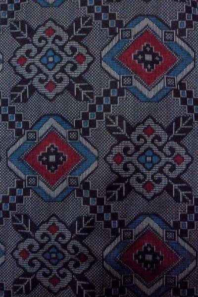 画像7: O0805P 女性用羽織  シルク（正絹） 灰色, 花 【中古】【USED】【リサイクル】 ★★★★☆【O0805P】 (7)