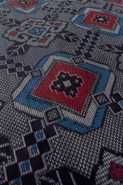 画像10: O0805P 女性用羽織  シルク（正絹） 灰色, 花 【中古】【USED】【リサイクル】 ★★★★☆【O0805P】 (10)