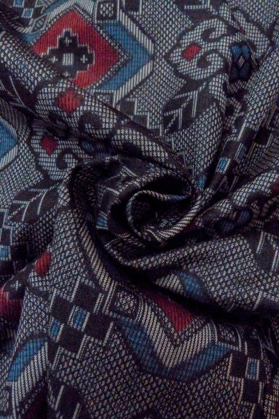 画像11: O0805P 女性用羽織  シルク（正絹） 灰色, 花 【中古】【USED】【リサイクル】 ★★★★☆【O0805P】 (11)