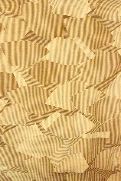 画像3: O0805Q 女性用羽織  シルク（正絹） ベージュ, 扇 【中古】【USED】【リサイクル】 ★★☆☆☆【O0805Q】 (3)