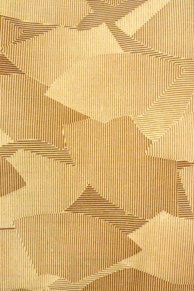 画像5: O0805Q 女性用羽織  シルク（正絹） ベージュ, 扇 【中古】【USED】【リサイクル】 ★★☆☆☆【O0805Q】 (5)