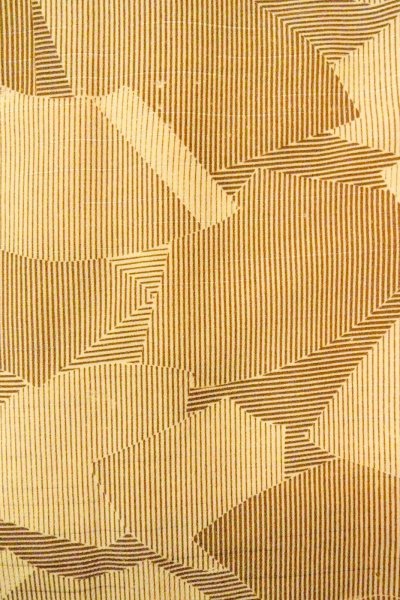 画像6: O0805Q 女性用羽織  シルク（正絹） ベージュ, 扇 【中古】【USED】【リサイクル】 ★★☆☆☆【O0805Q】 (6)