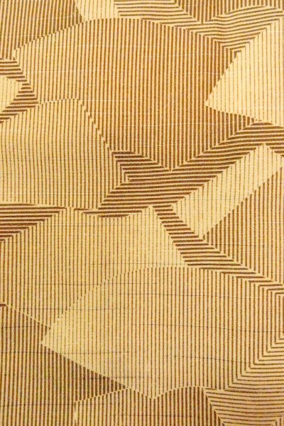 画像7: O0805Q 女性用羽織  シルク（正絹） ベージュ, 扇 【中古】【USED】【リサイクル】 ★★☆☆☆【O0805Q】 (7)