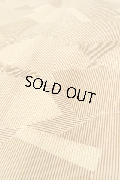 画像8: O0805Q 女性用羽織  シルク（正絹） ベージュ, 扇 【中古】【USED】【リサイクル】 ★★☆☆☆【O0805Q】 (8)