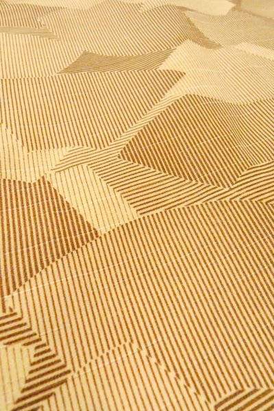 画像10: O0805Q 女性用羽織  シルク（正絹） ベージュ, 扇 【中古】【USED】【リサイクル】 ★★☆☆☆【O0805Q】 (10)