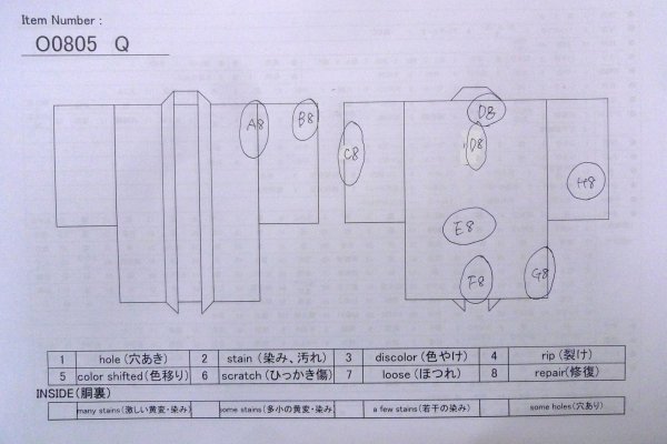 画像13: O0805Q 女性用羽織  シルク（正絹） ベージュ, 扇 【中古】【USED】【リサイクル】 ★★☆☆☆【O0805Q】 (13)