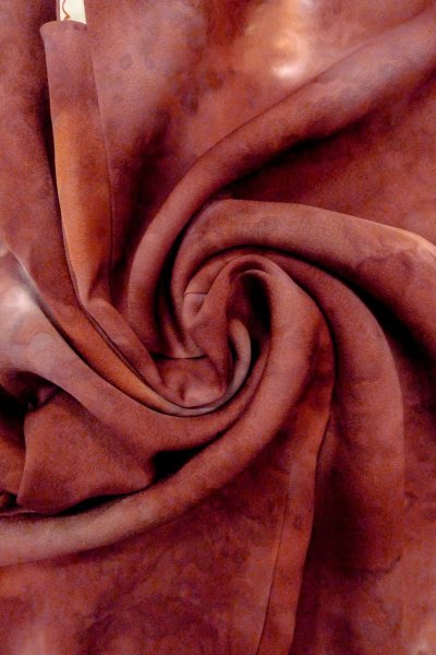 画像11: O0805U 女性用羽織  シルク（正絹） 深いえんじ, ぼかし 【中古】【USED】【リサイクル】 ★★★★☆【O0805U】 (11)