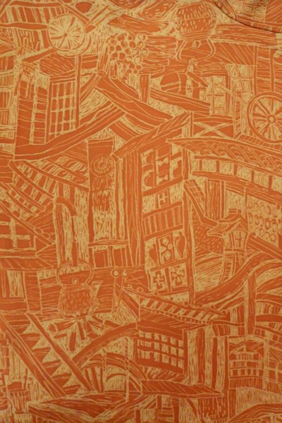 画像3: O0805W 女性用羽織  シルク（正絹） 深い橙色, 家 【中古】【USED】【リサイクル】 ★★★★☆【O0805W】 (3)