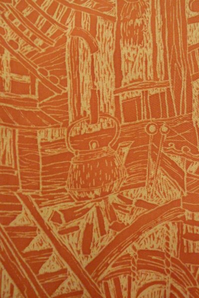 画像5: O0805W 女性用羽織  シルク（正絹） 深い橙色, 家 【中古】【USED】【リサイクル】 ★★★★☆【O0805W】 (5)