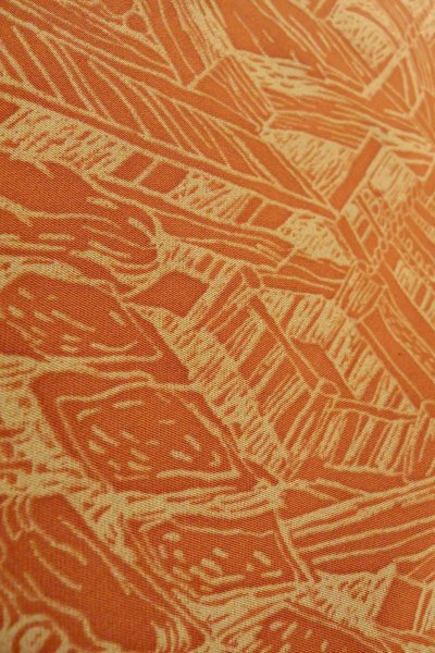 画像8: O0805W 女性用羽織  シルク（正絹） 深い橙色, 家 【中古】【USED】【リサイクル】 ★★★★☆【O0805W】 (8)