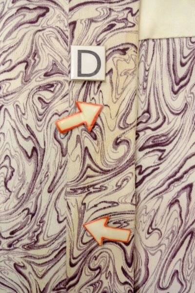 画像17: O0805X 女性用羽織  シルク（正絹） 白, 木目 【中古】【USED】【リサイクル】 ★★☆☆☆【O0805X】 (17)