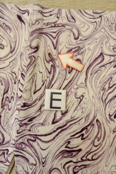 画像18: O0805X 女性用羽織  シルク（正絹） 白, 木目 【中古】【USED】【リサイクル】 ★★☆☆☆【O0805X】 (18)