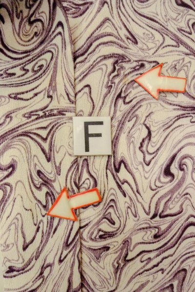 画像19: O0805X 女性用羽織  シルク（正絹） 白, 木目 【中古】【USED】【リサイクル】 ★★☆☆☆【O0805X】 (19)