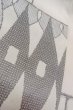画像9: O0805Y 女性用羽織  シルク（正絹） 灰色, 幾何学模様 【中古】【USED】【リサイクル】 ★★☆☆☆【O0805Y】 (9)