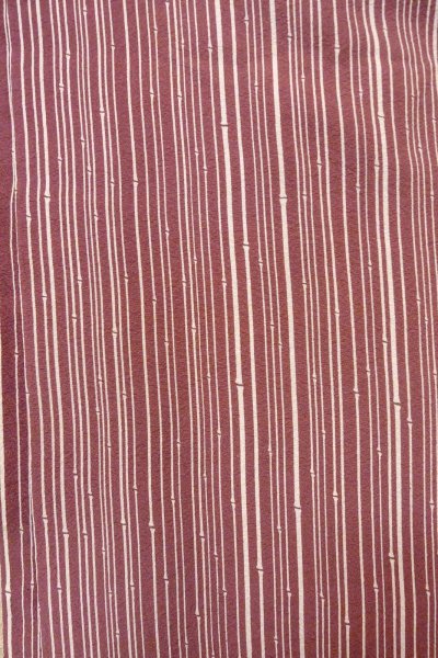 画像5: O0805Z 女性用羽織  シルク（正絹） 深いえんじ, 竹 【中古】【USED】【リサイクル】 ★★★☆☆【O0805Z】 (5)