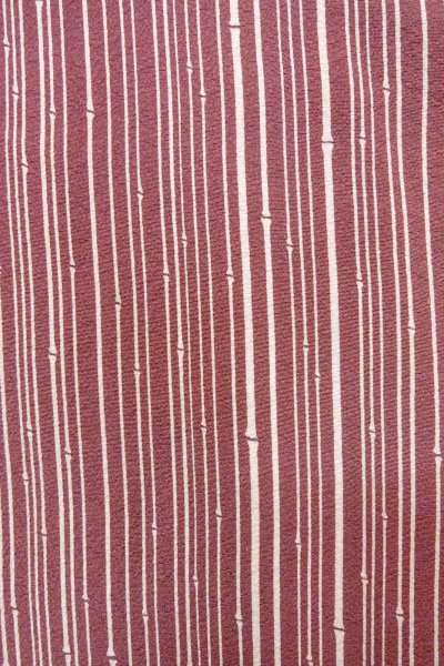 画像6: O0805Z 女性用羽織  シルク（正絹） 深いえんじ, 竹 【中古】【USED】【リサイクル】 ★★★☆☆【O0805Z】 (6)