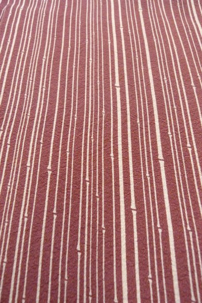 画像10: O0805Z 女性用羽織  シルク（正絹） 深いえんじ, 竹 【中古】【USED】【リサイクル】 ★★★☆☆【O0805Z】 (10)