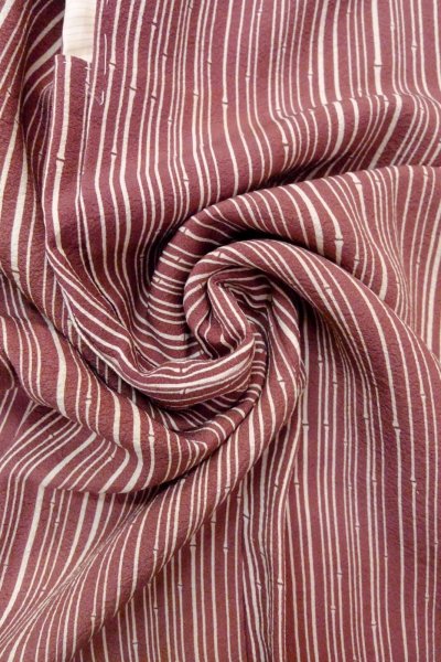 画像11: O0805Z 女性用羽織  シルク（正絹） 深いえんじ, 竹 【中古】【USED】【リサイクル】 ★★★☆☆【O0805Z】 (11)