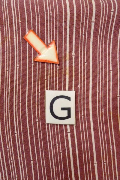 画像20: O0805Z 女性用羽織  シルク（正絹） 深いえんじ, 竹 【中古】【USED】【リサイクル】 ★★★☆☆【O0805Z】 (20)