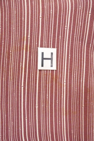 画像21: O0805Z 女性用羽織  シルク（正絹） 深いえんじ, 竹 【中古】【USED】【リサイクル】 ★★★☆☆【O0805Z】 (21)