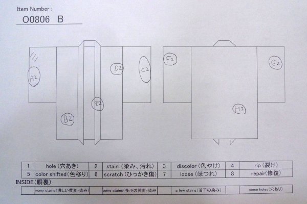画像10: O0806B 女性用羽織  シルク（正絹） 薄いベージュ,  【中古】【USED】【リサイクル】 ★★★☆☆【O0806B】 (10)