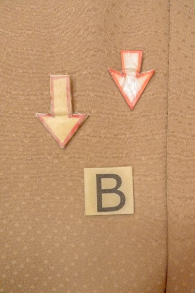 画像12: O0806B 女性用羽織  シルク（正絹） 薄いベージュ,  【中古】【USED】【リサイクル】 ★★★☆☆【O0806B】 (12)