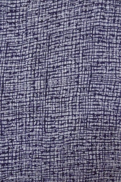 画像3: O0826A 男性用浴衣（日本製）  麻 藍, 抽象的模様 【中古】【USED】【リサイクル】 ★☆☆☆☆【O0826A】 (3)