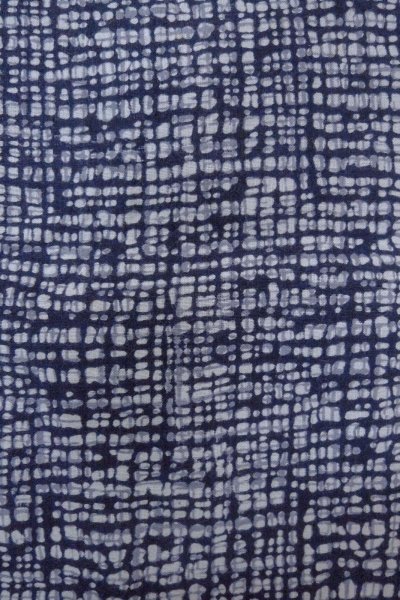 画像5: O0826A 男性用浴衣（日本製）  麻 藍, 抽象的模様 【中古】【USED】【リサイクル】 ★☆☆☆☆【O0826A】 (5)