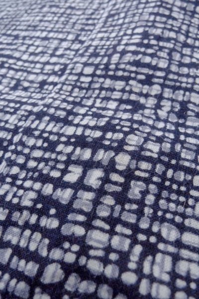 画像8: O0826A 男性用浴衣（日本製）  麻 藍, 抽象的模様 【中古】【USED】【リサイクル】 ★☆☆☆☆【O0826A】 (8)