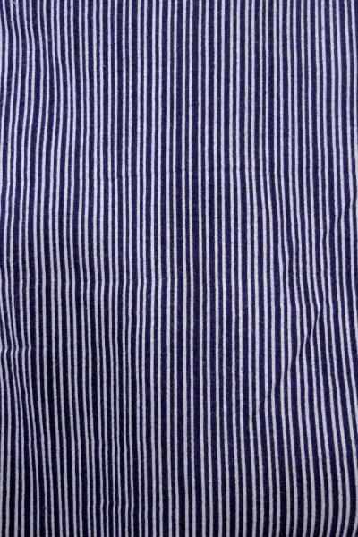 画像5: O0826B 男性用浴衣（日本製）  綿 藍, 縞 【中古】【USED】【リサイクル】 ★★☆☆☆【O0826B】 (5)