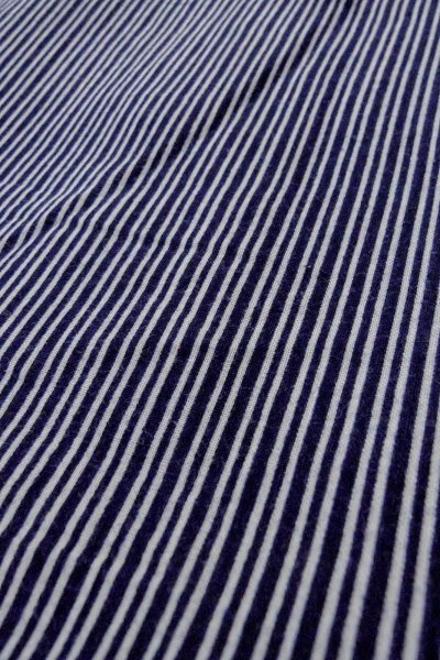 画像8: O0826B 男性用浴衣（日本製）  綿 藍, 縞 【中古】【USED】【リサイクル】 ★★☆☆☆【O0826B】 (8)