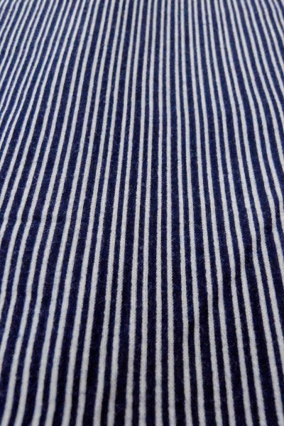 画像9: O0826B 男性用浴衣（日本製）  綿 藍, 縞 【中古】【USED】【リサイクル】 ★★☆☆☆【O0826B】 (9)