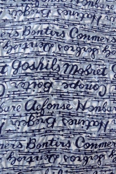 画像6: O0826C 男性用浴衣（日本製）  綿 藍,  【中古】【USED】【リサイクル】 ★★☆☆☆【O0826C】 (6)