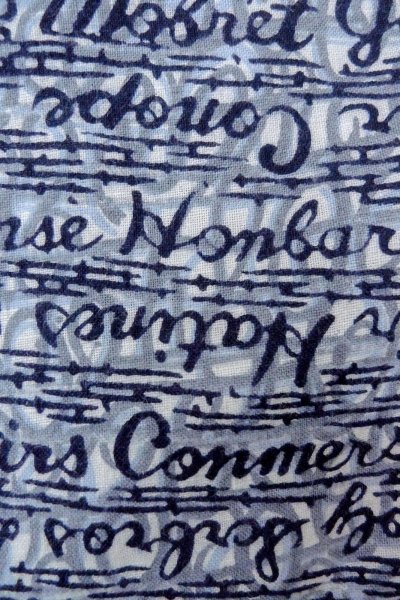 画像7: O0826C 男性用浴衣（日本製）  綿 藍,  【中古】【USED】【リサイクル】 ★★☆☆☆【O0826C】 (7)