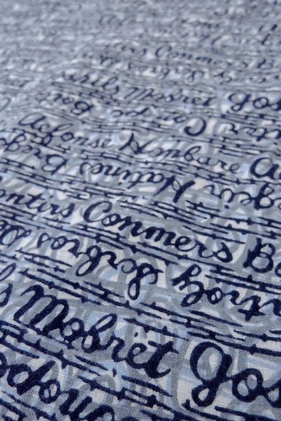 画像8: O0826C 男性用浴衣（日本製）  綿 藍,  【中古】【USED】【リサイクル】 ★★☆☆☆【O0826C】 (8)