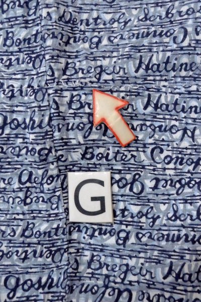 画像20: O0826C 男性用浴衣（日本製）  綿 藍,  【中古】【USED】【リサイクル】 ★★☆☆☆【O0826C】 (20)