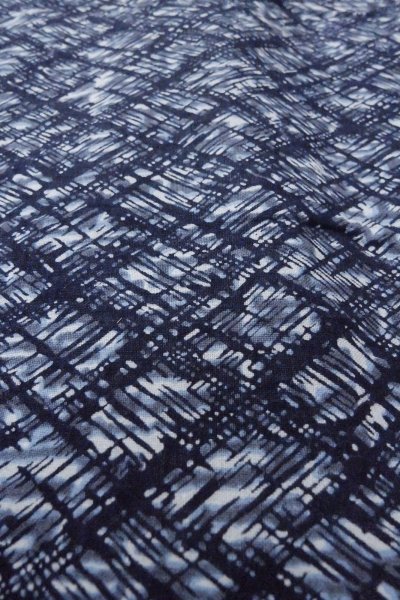 画像9: O0826D 男性用浴衣（日本製）  麻 藍, 抽象的模様 【中古】【USED】【リサイクル】 ★☆☆☆☆【O0826D】 (9)